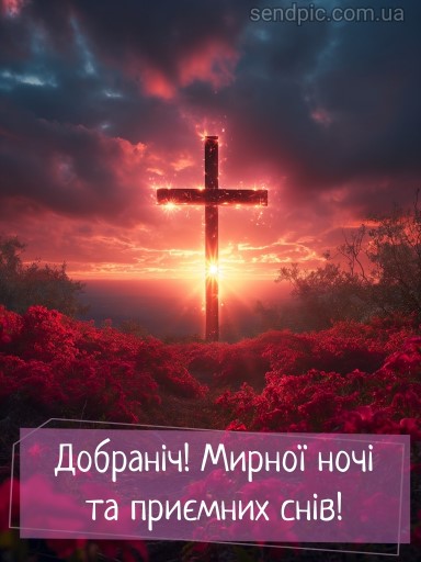 Доброї благословенної ночі картинка 6 українською