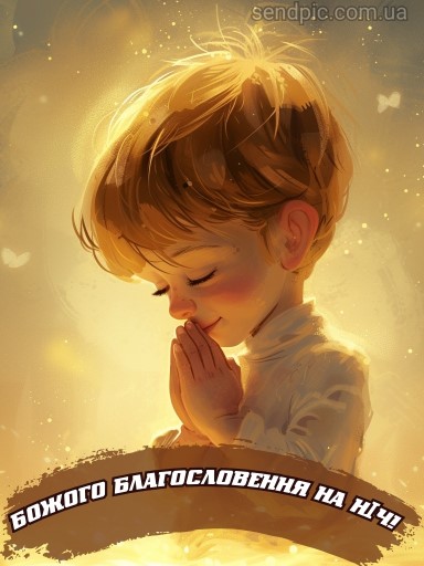 Доброї благословенної ночі картинка 4 українською
