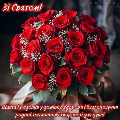 Картинка з днем народження квіти рози 15 скачати безкоштовно