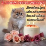 Cтильна листівка з днем народження жінці 17 скачати безкоштовно