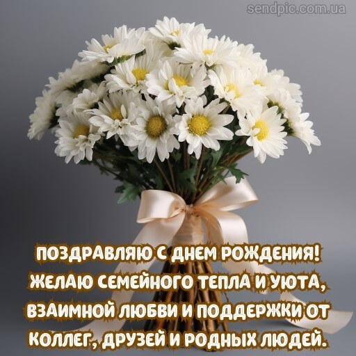 Картинка с днем рождения цветы хризантема 1 скачать бесплатно