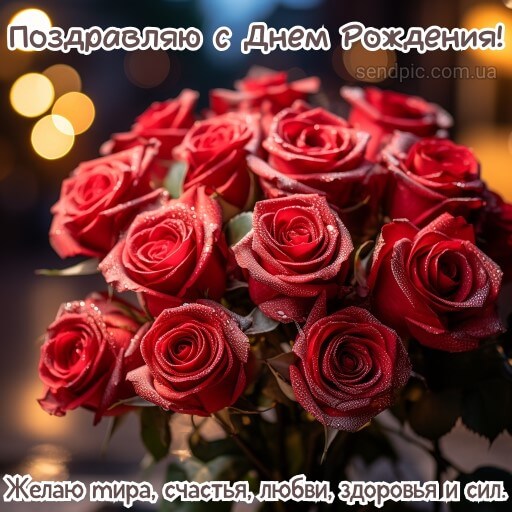 Картинка с днем рождения цветы роза 18 скачать бесплатно