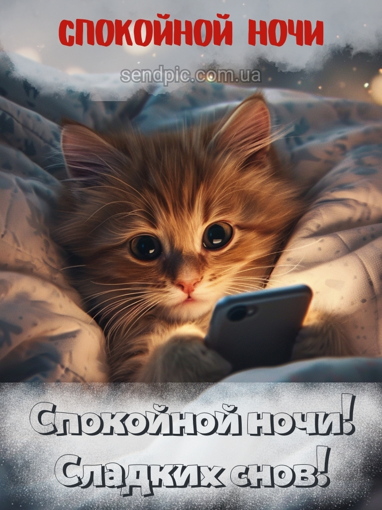 Открытка спокойной ночи 7 - sendpic.com.ua