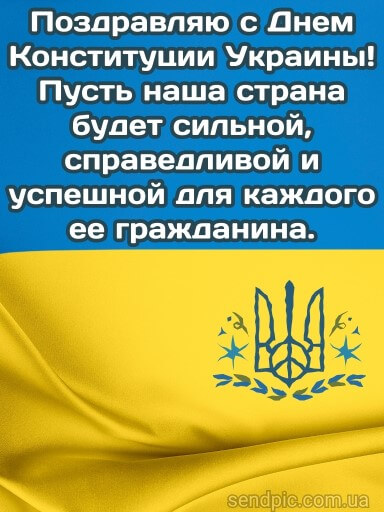 Картинка с днем Конституции Украины 12 скачать бесплатно