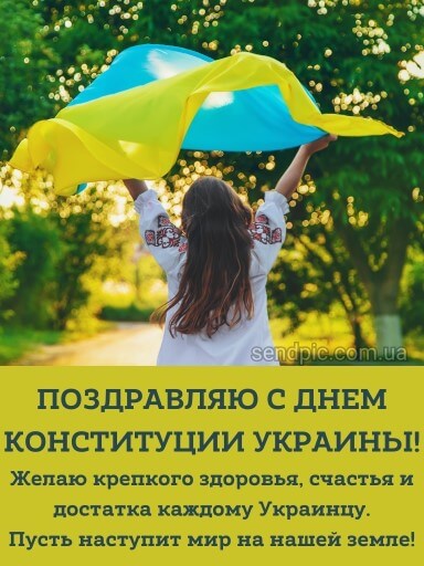 Картинка с днем Конституции Украины 5 скачать бесплатно