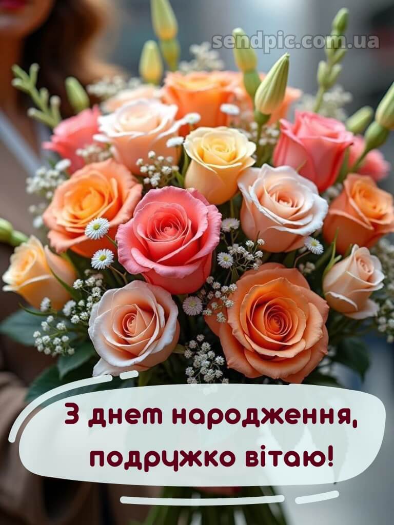 Душевні привітання з днем народження подрузі 1