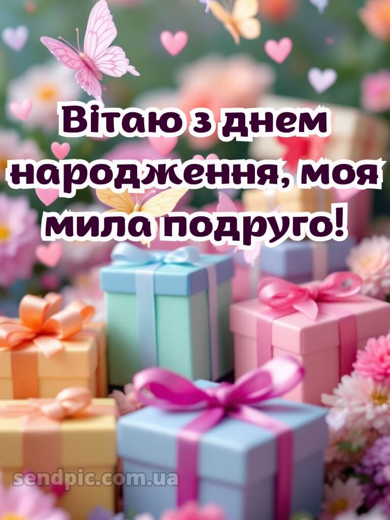 Вітання подрузі з днем народження 15