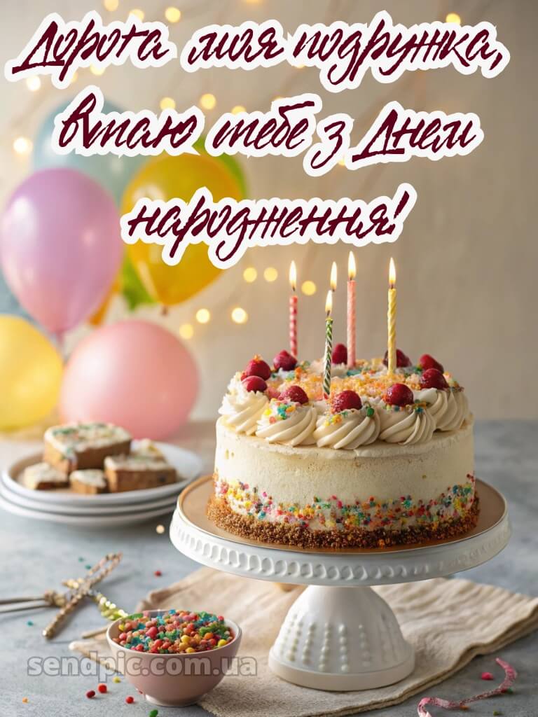 З днем народження подрузі своїми словами 4