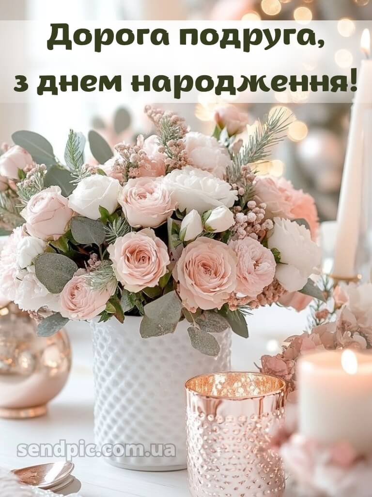 Зворушливі привітання з днем народження подрузі 13