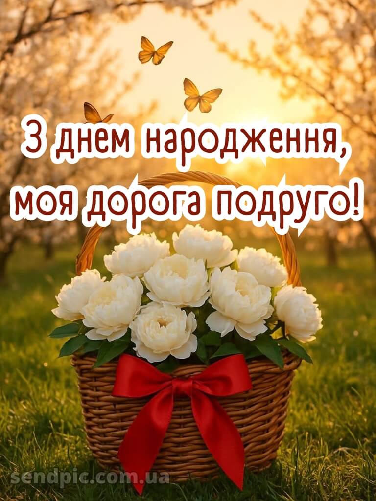 Зворушливі привітання з днем народження подрузі картинки 11