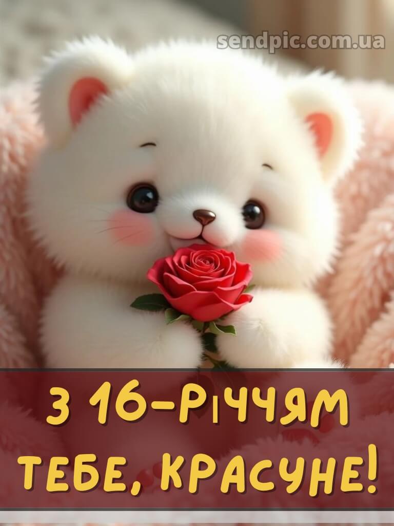 Привітання з 16-річчям дівчині 7