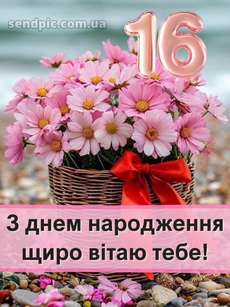 Привітання з 16-річчям дівчині 8