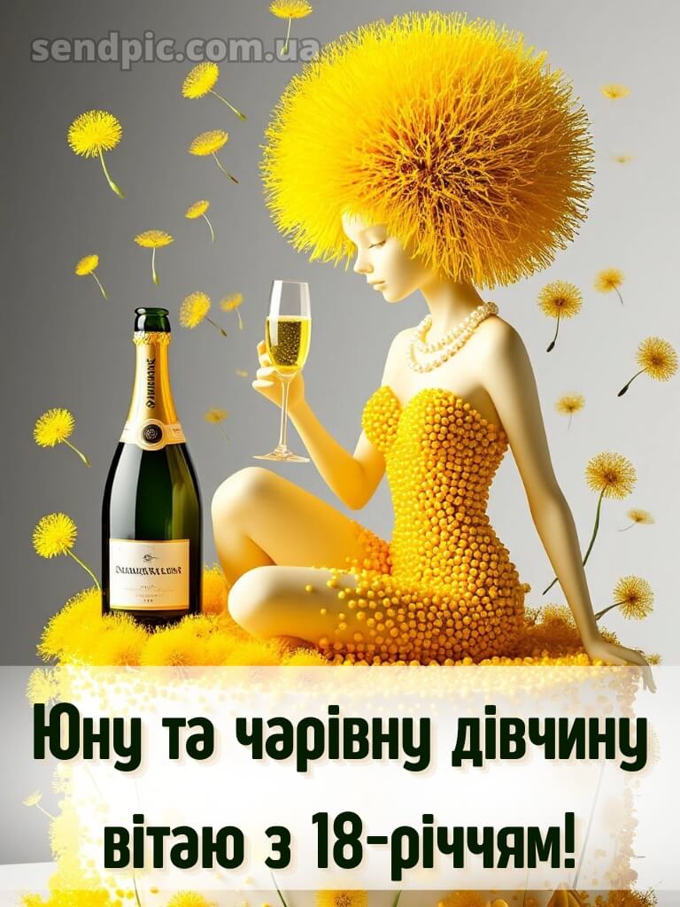 Привітання з 18-річчям дівчині 9