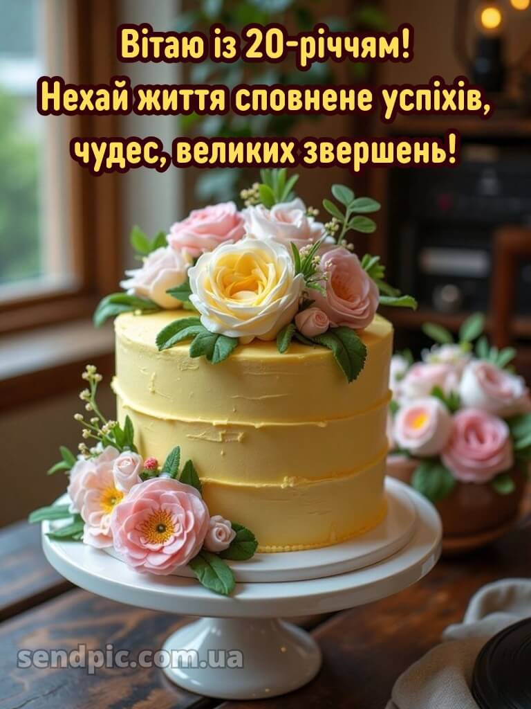 Привітання з 20 річчям 10