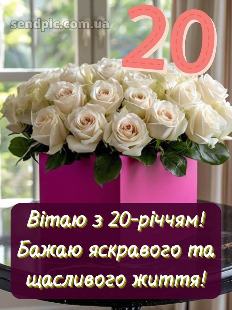 Привітання з 20 річчям 4