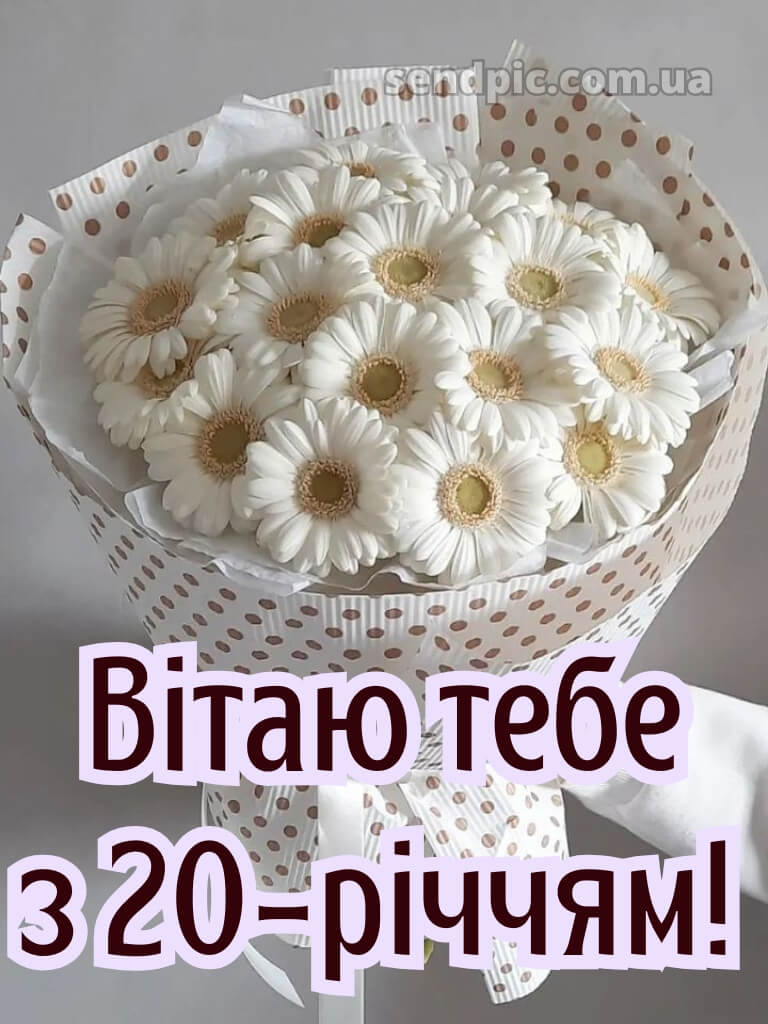 Привітання з 20 річчям 8