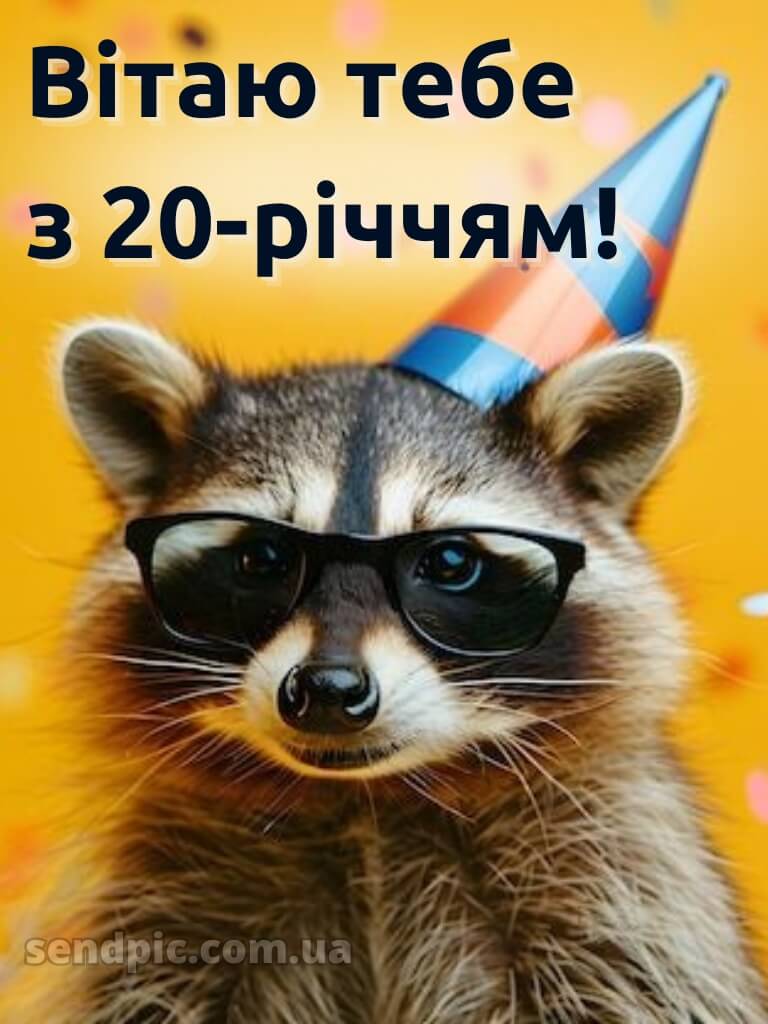 Привітання з 20 річчям прикольні 8