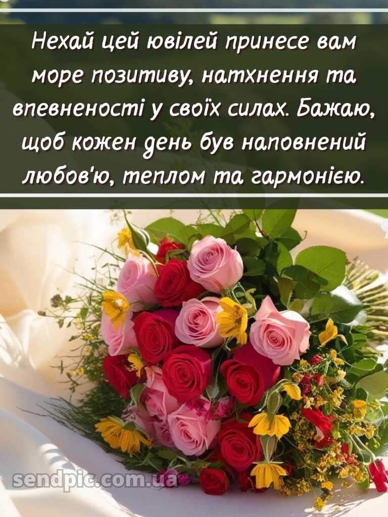 Оригінальні привітання з ювілеєм жінці 11