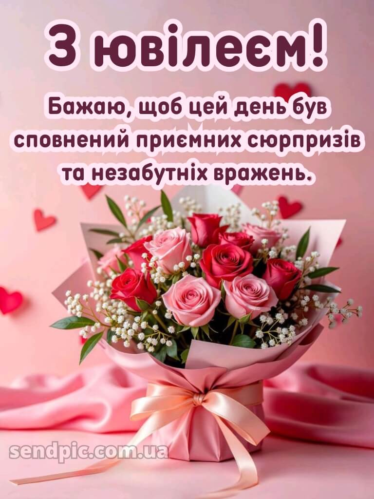 Привітання з ювілеєм жінці картинки 2
