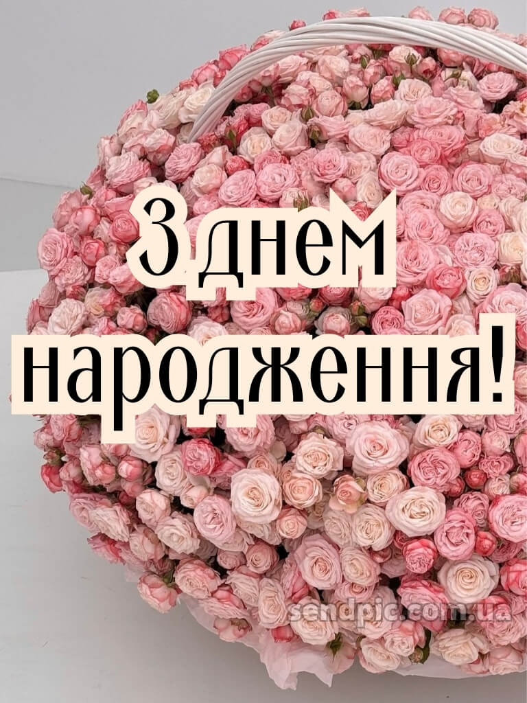 Квітів вітальні листівки шикарні букети з днем народження 23