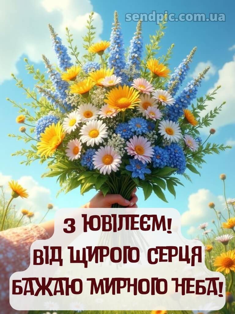 Мирного неба жінці з ювілеєм картинки українською 10