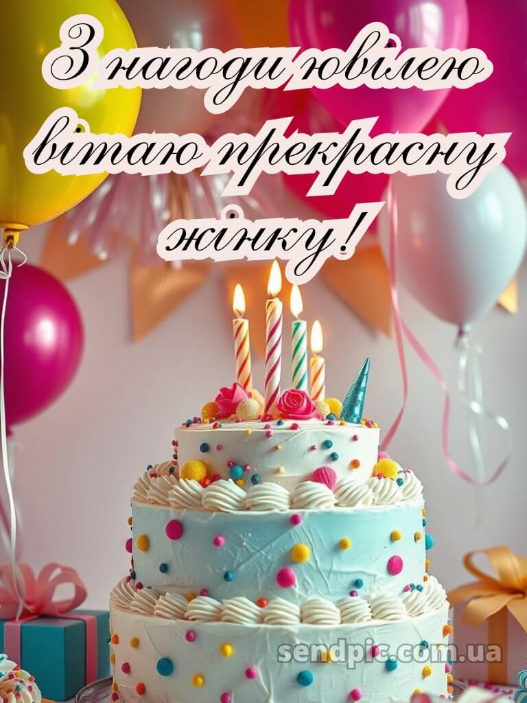 Привітання з ювілеєм для жінки 4