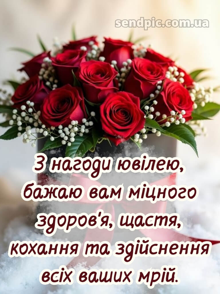 Вітання з ювілеєм для жінки 13