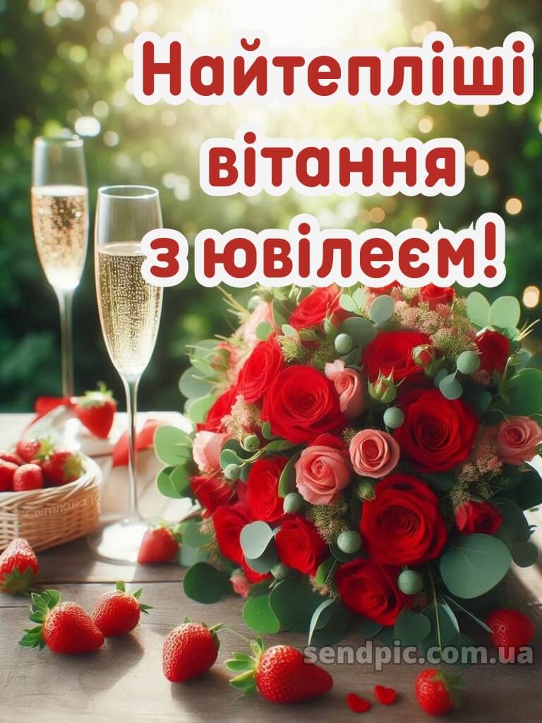 Вітання з ювілеєм для жінки 5