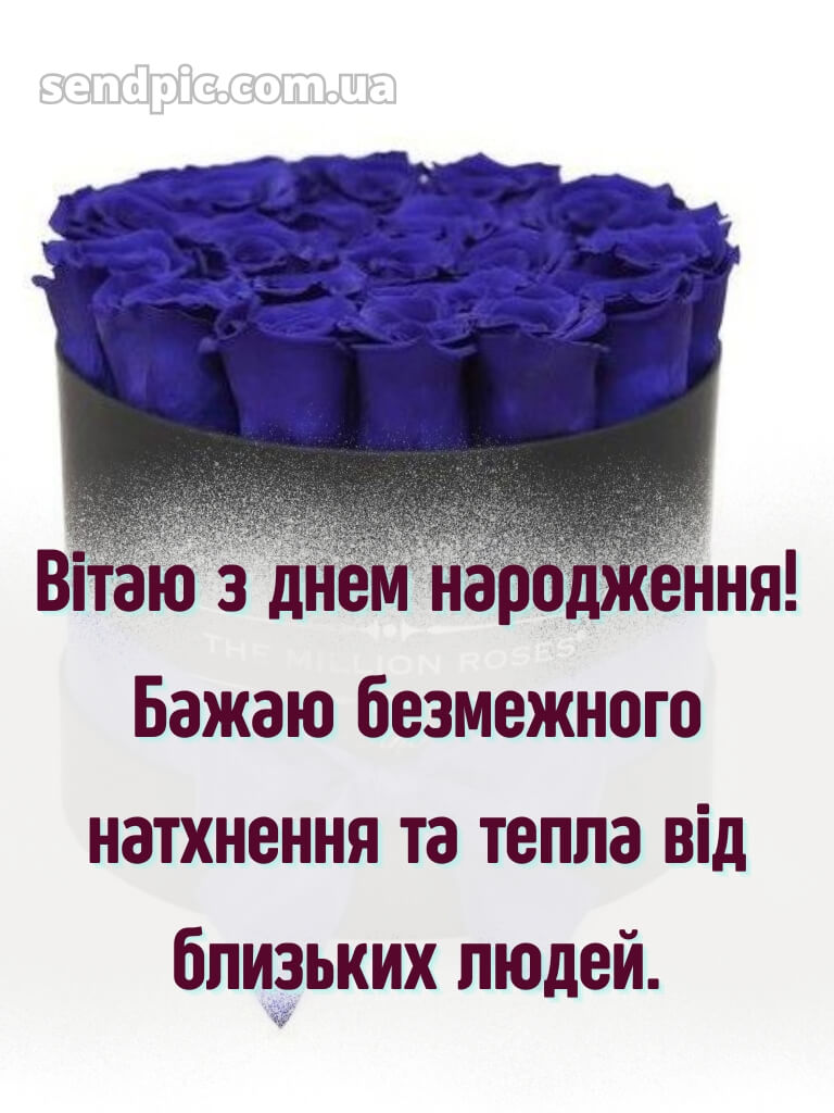 З днем народження троянди в коробці 18