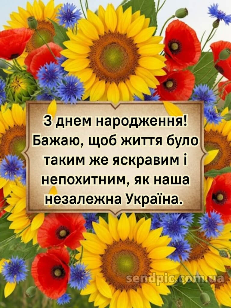 Чоловіку українському стилі патріотичне привітання з днем народження 16