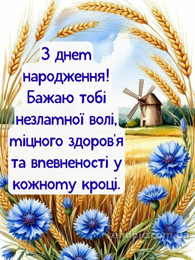 Чоловіку українському стилі патріотичне привітання з днем народження 30