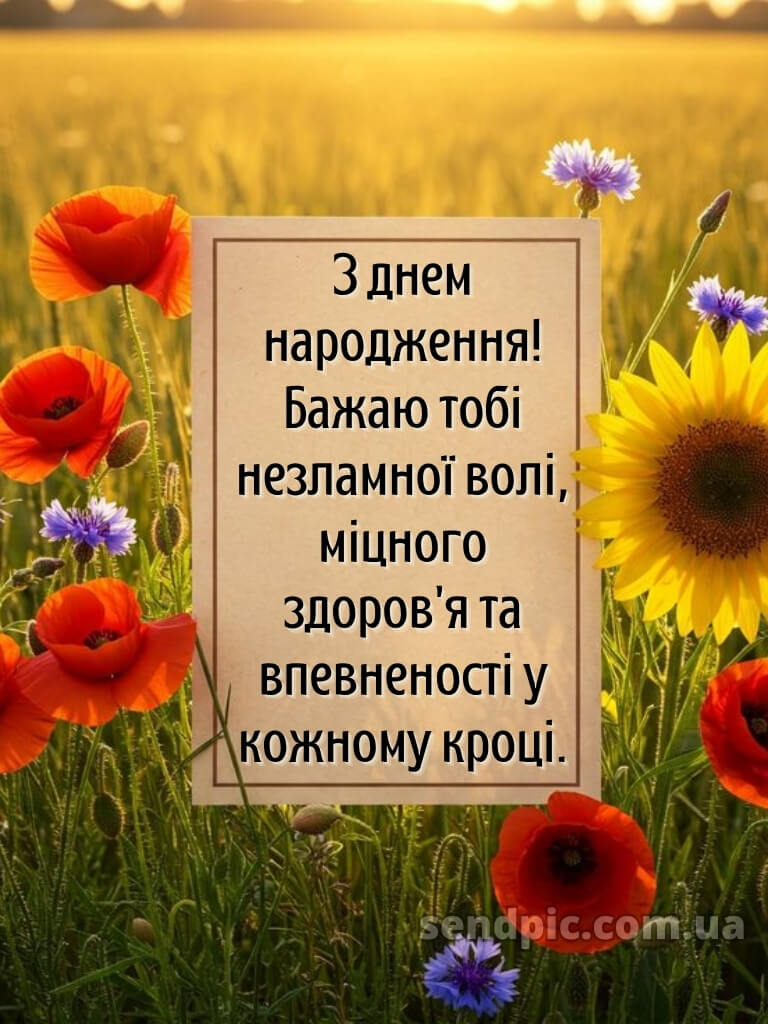 Чоловіку українському стилі патріотичне привітання з днем народження 24