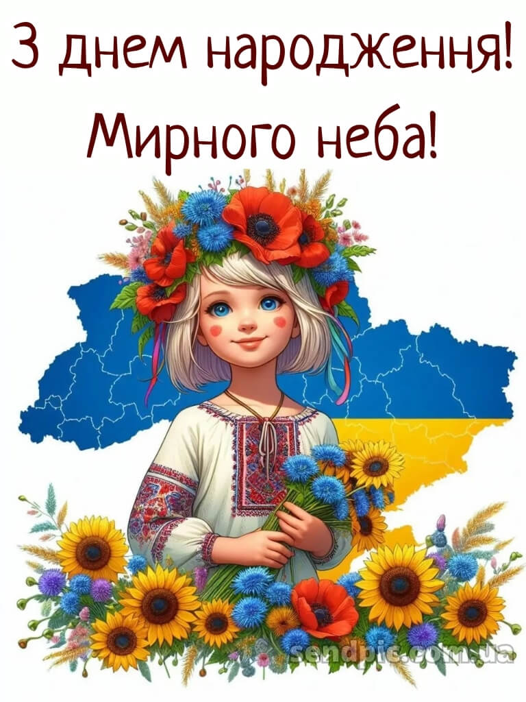Мирного патріотичне привітання з днем народження 27