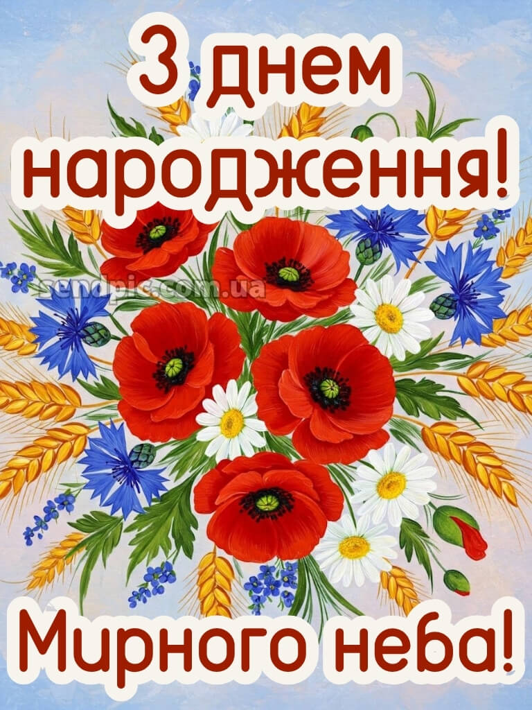 Мирного патріотичне привітання з днем народження 29