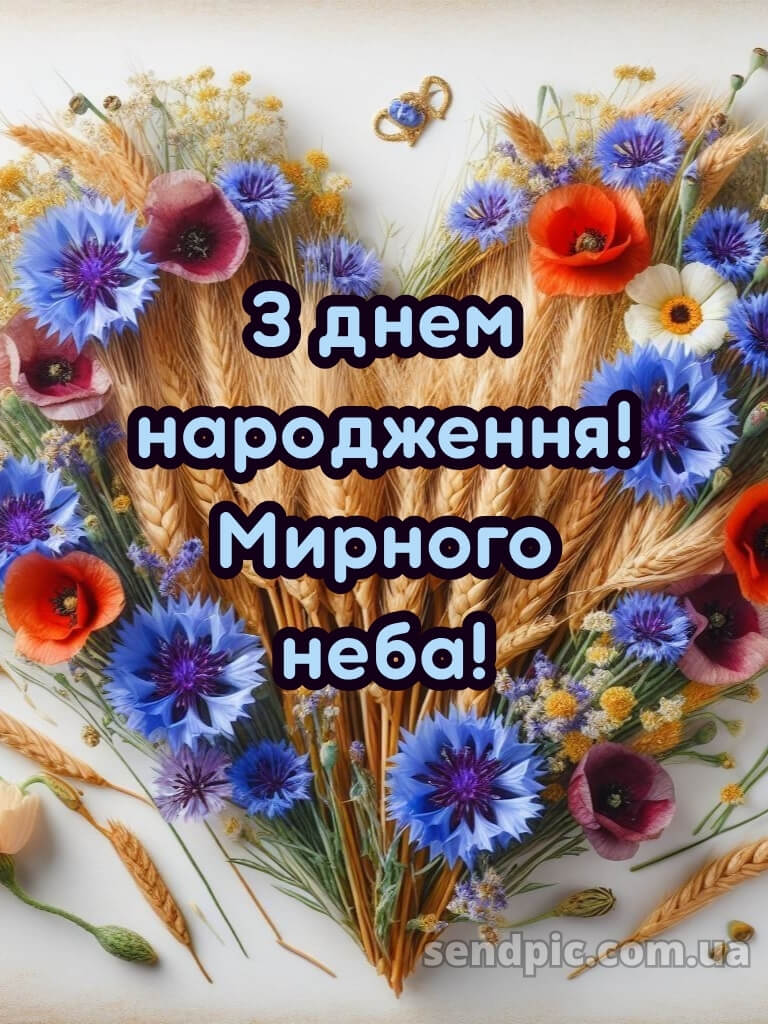 Мирного патріотичне привітання з днем народження 18