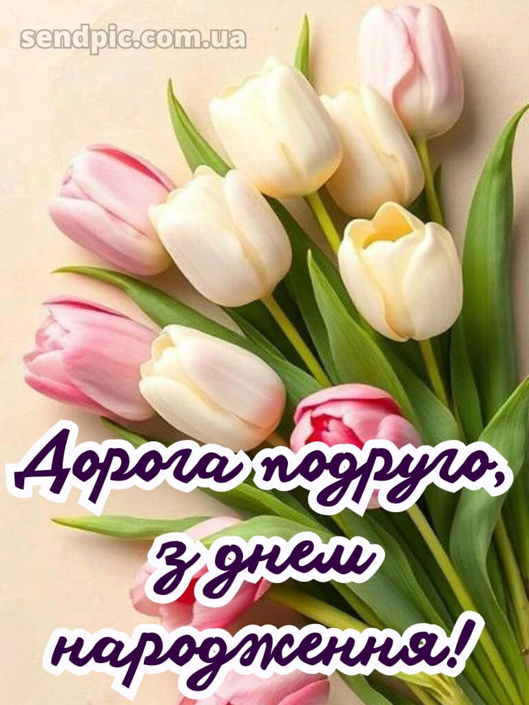 Ніжні тюльпани з днем народження тюльпани 17
