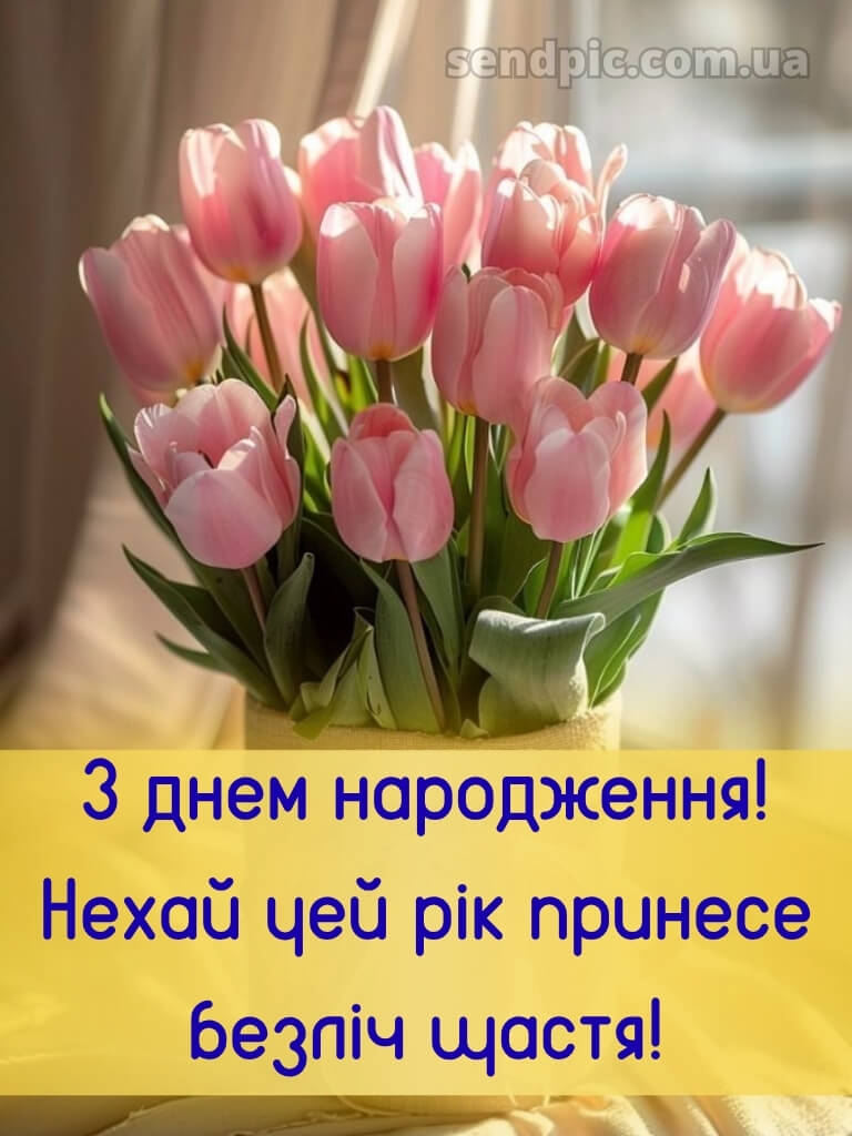 Ніжні тюльпани з днем народження тюльпани 21