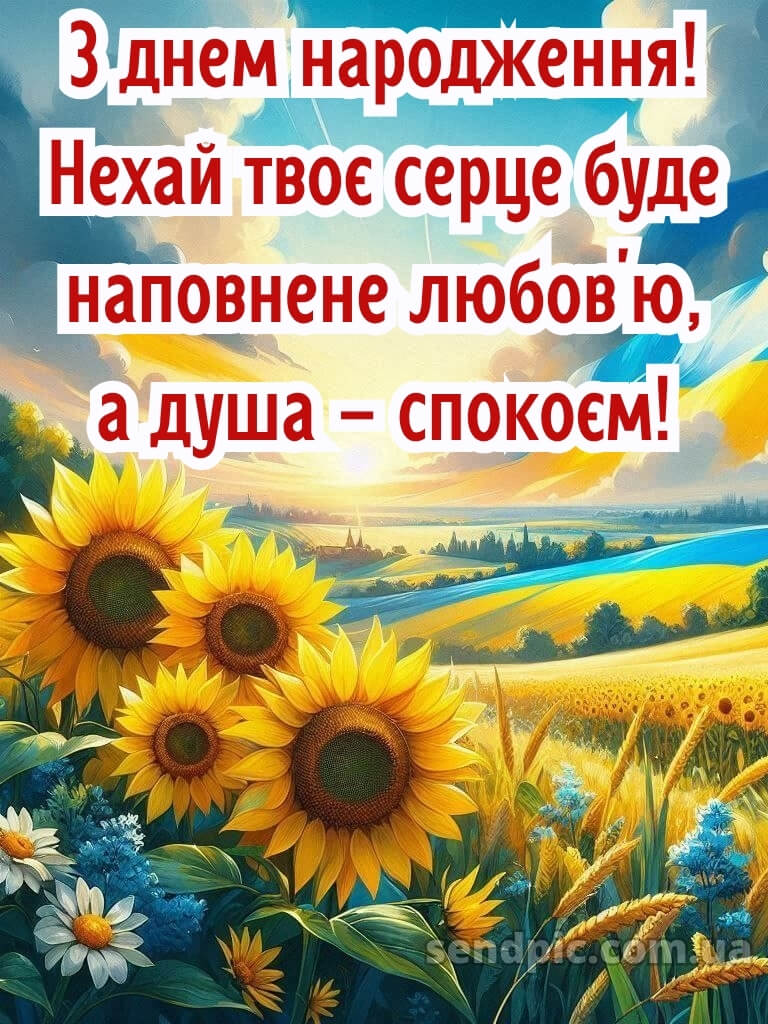 Патріотичне привітання з днем народження 29