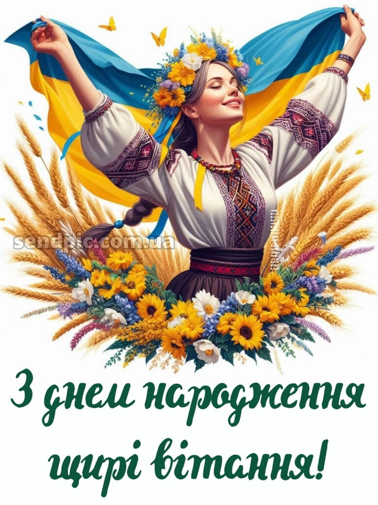 Патріотичне привітання з днем народження 18