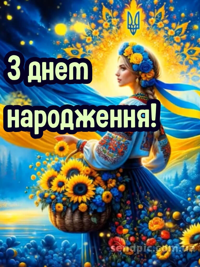 Патріотичне привітання з днем народження мужчині 27