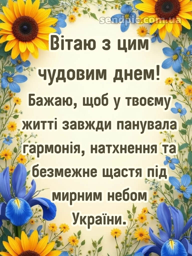 Українському стилі патріотичне привітання з днем народження 28