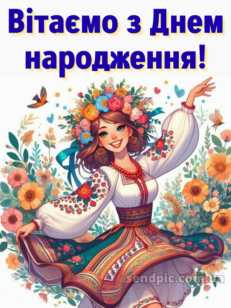 Українському стилі патріотичне привітання з днем народження 23