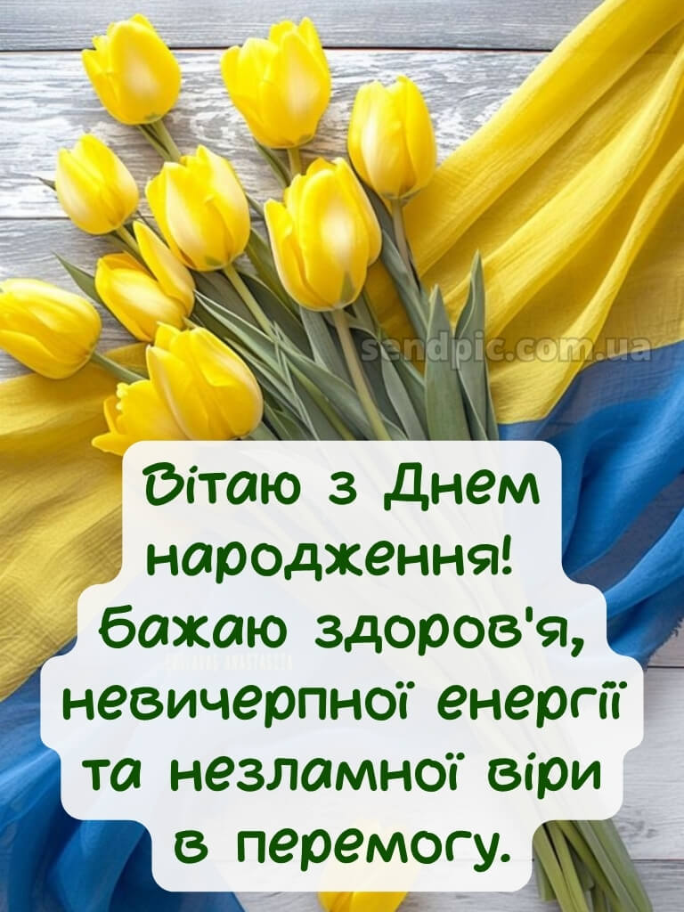 Жінці українському стилі патріотичне привітання з днем народження 16