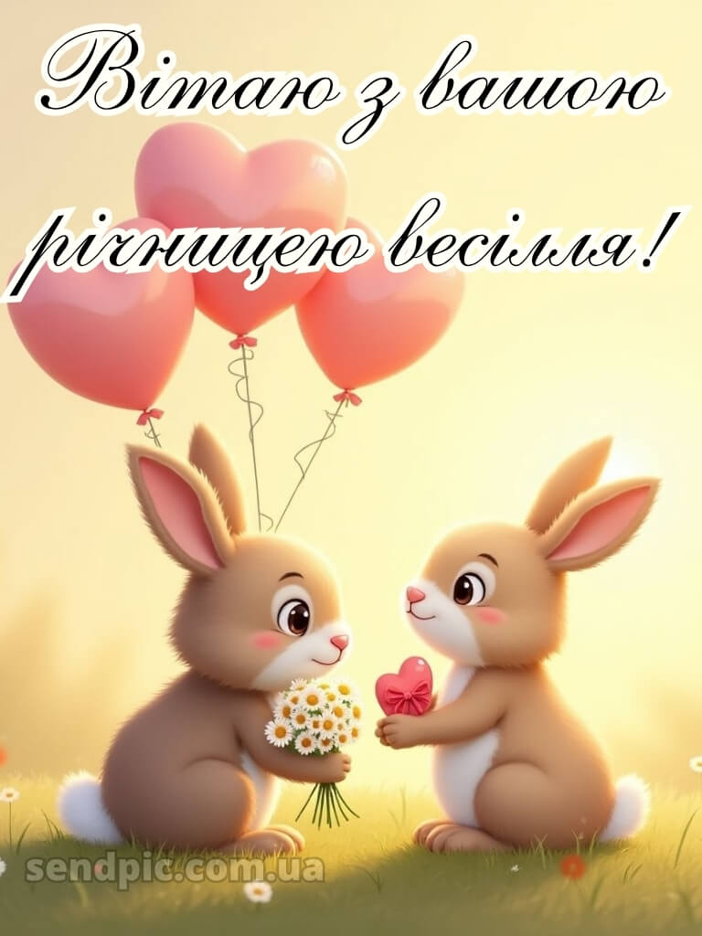 Привітання з річницею весілля прикольні картинки 26