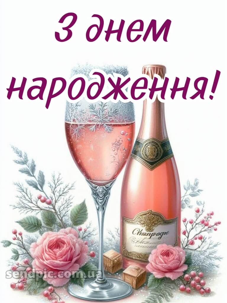 Привітальна листівка з днем народження 25