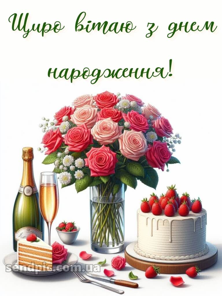 Привітальна листівка з днем народження 30