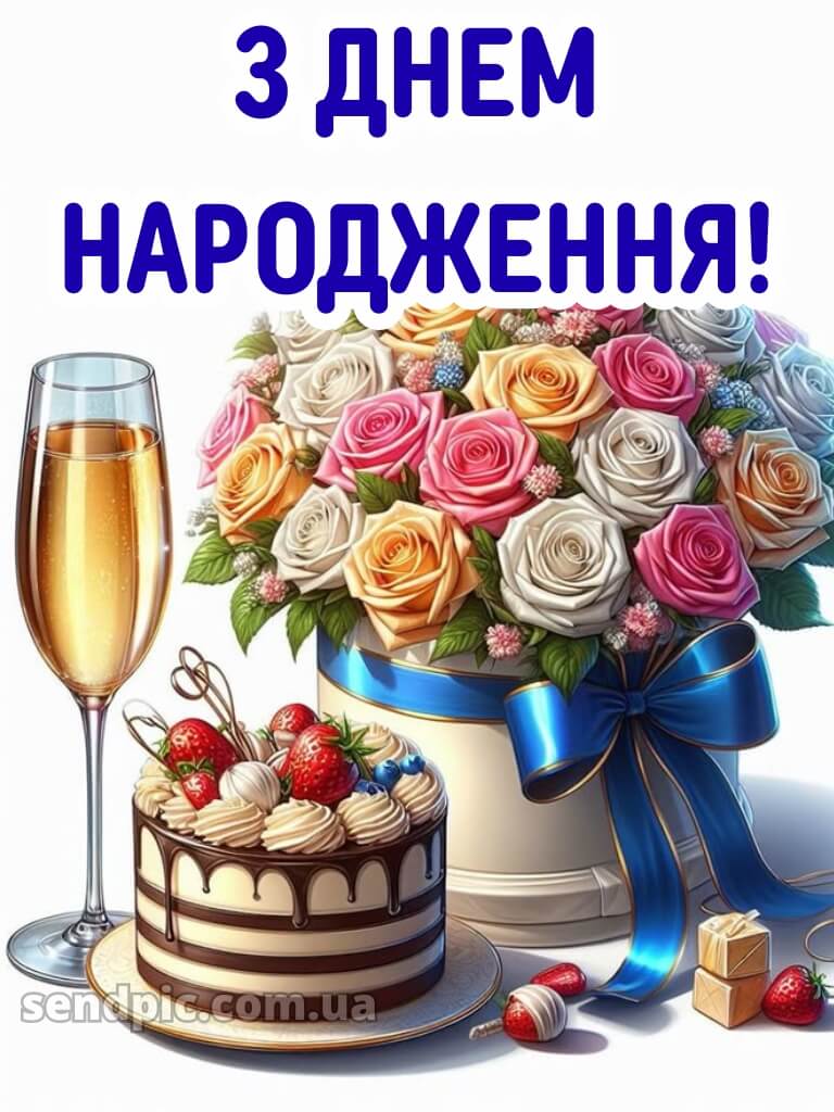 Привітальна листівка з днем народження 18