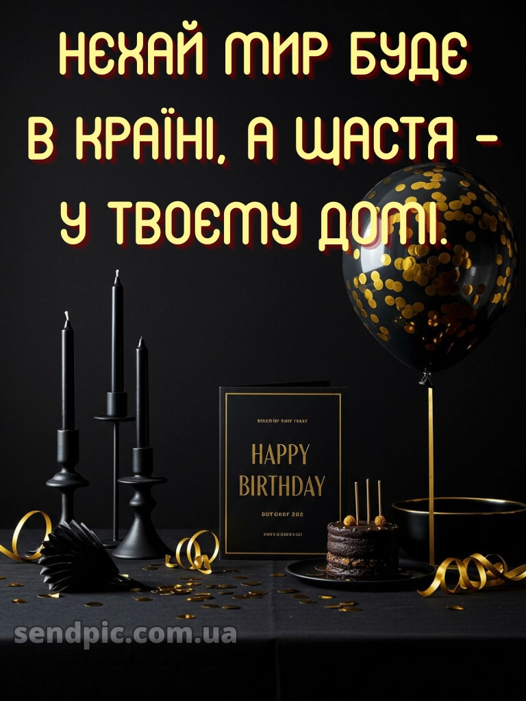 Вишукані листівки з днем народження для чоловіків 16