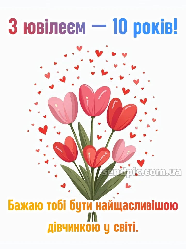 Картинки з днем народження 10 років дівчинці 24