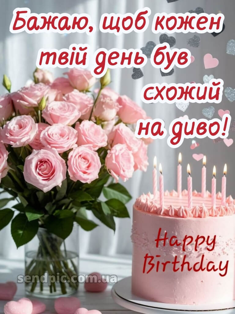 Скачати картинки з днем народження для дівчини 25